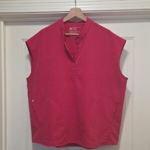 FIGS Rafaela Top In Ultra Rose XL